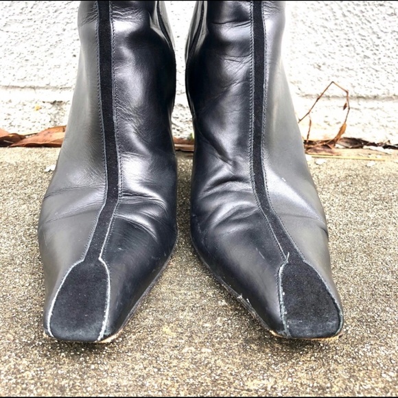 Donald J Pliner Black Leather Boots - Picture 5 of 6